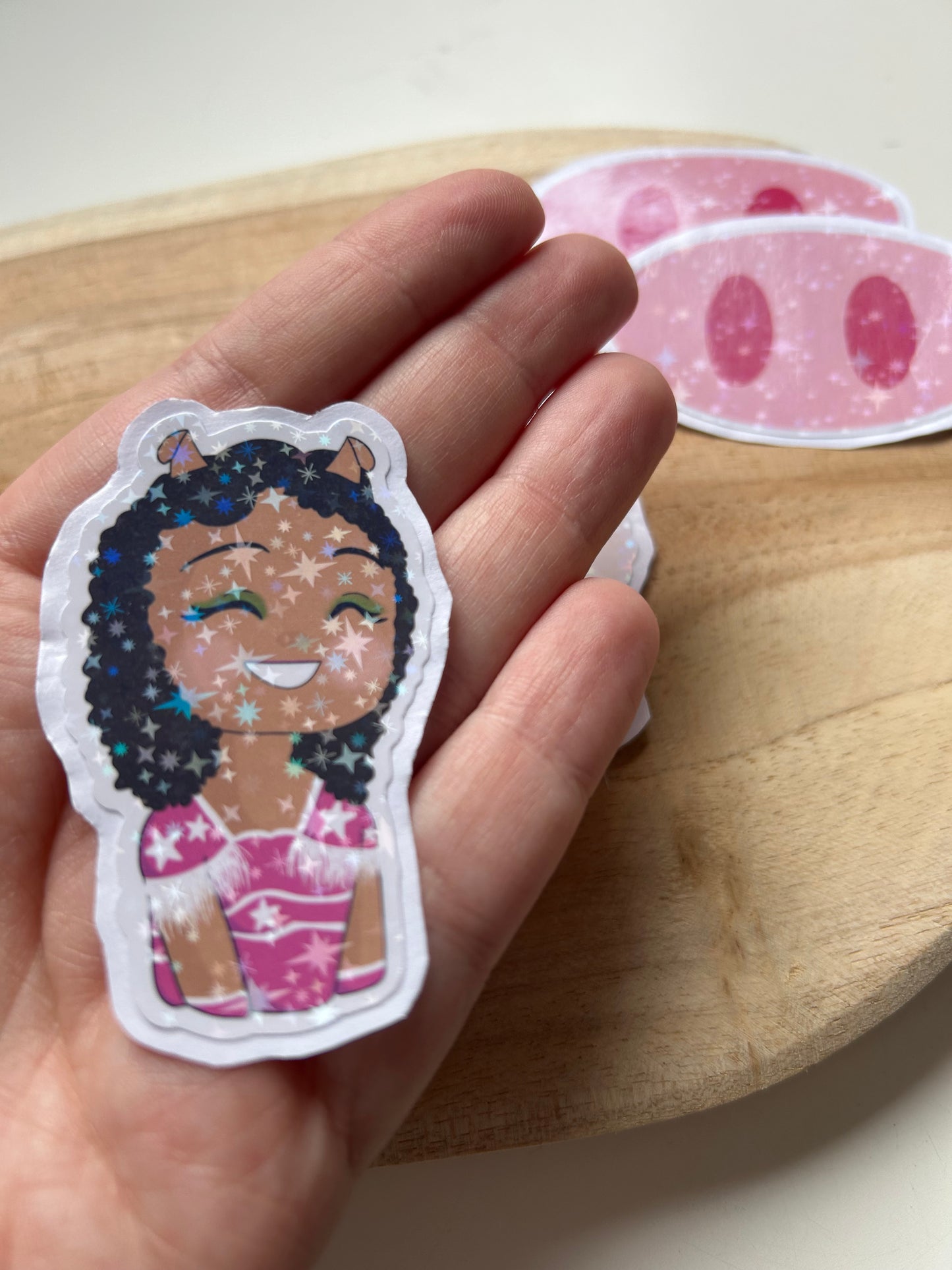 De 3 Biggetjes, Ganda & Pluisje - Weather & Waterproof Sticker