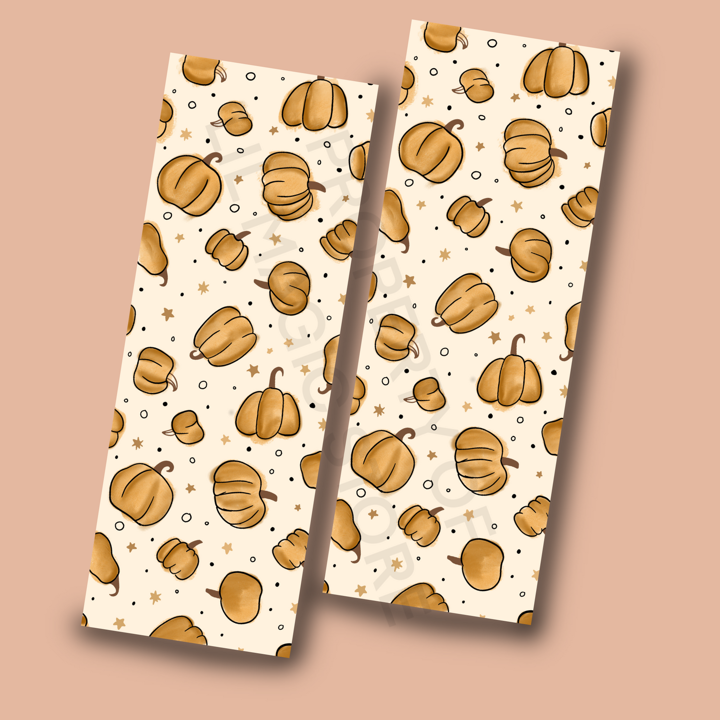 Spooky Bookmark Collection - Brown Pumpkin