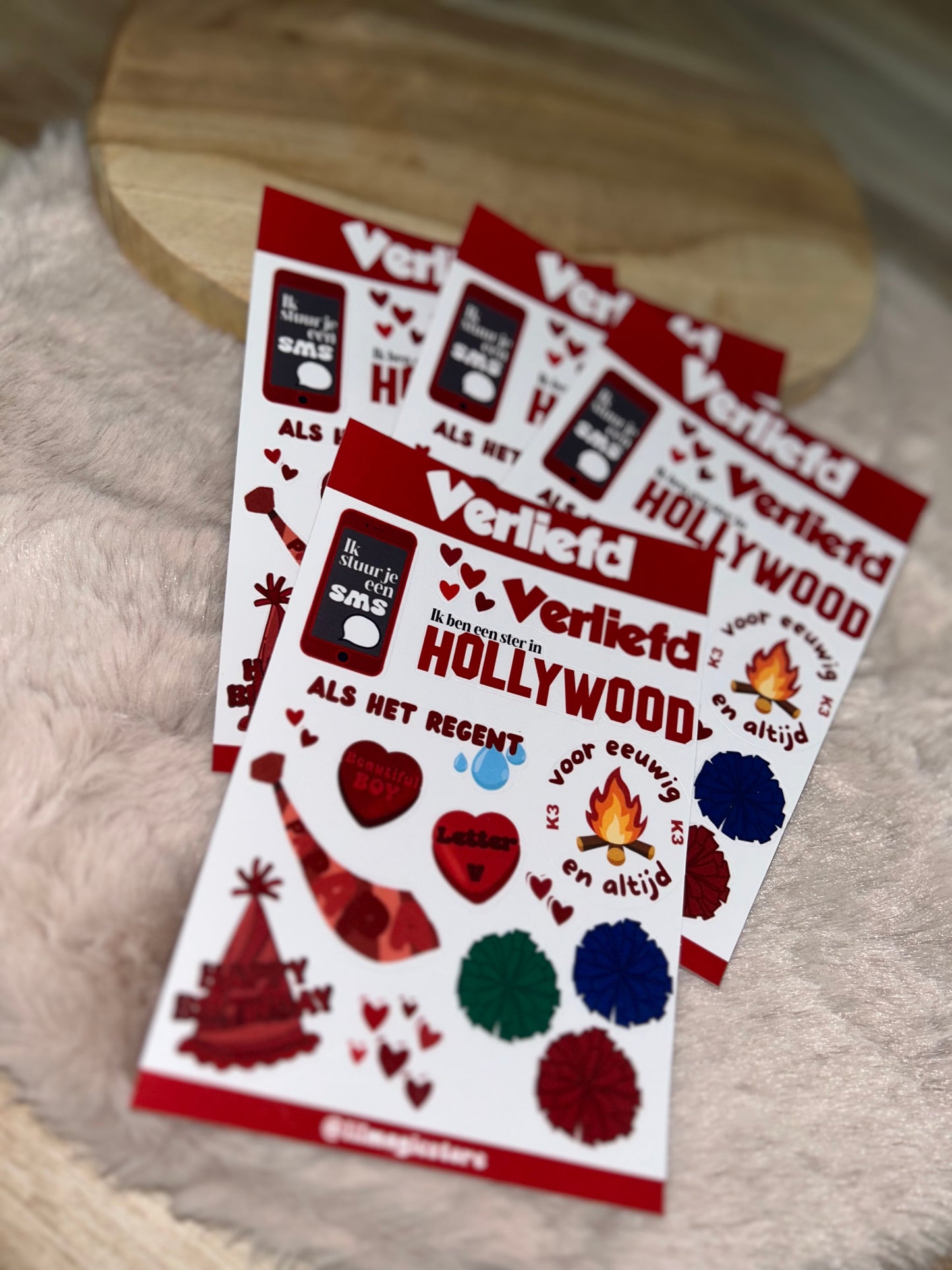 Verliefd Sticker-Sheet || K3 Originals x Lil Magic Store Collectie