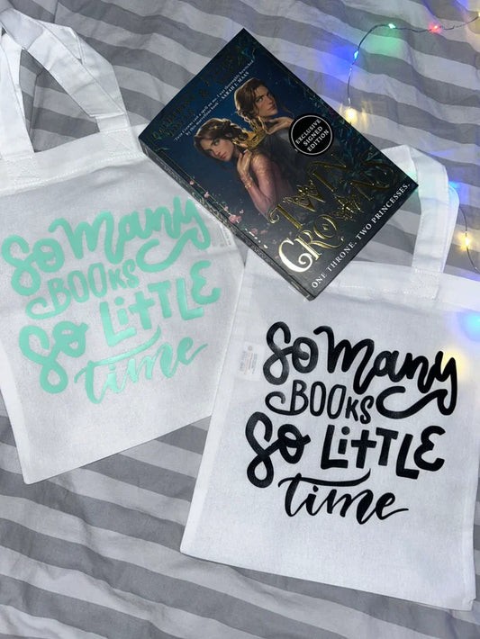 So Many Books, So Little Time Booksleeve || Mini Totebag (version 2)