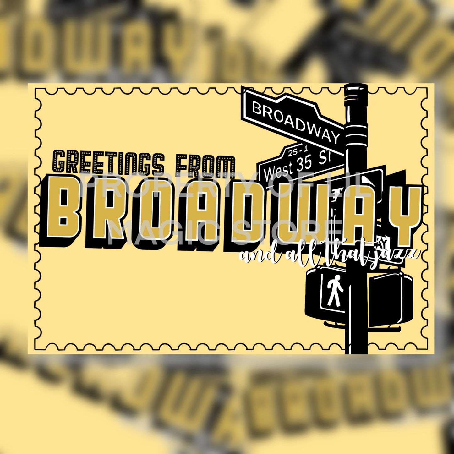 Greetings from Broadway || Postcard