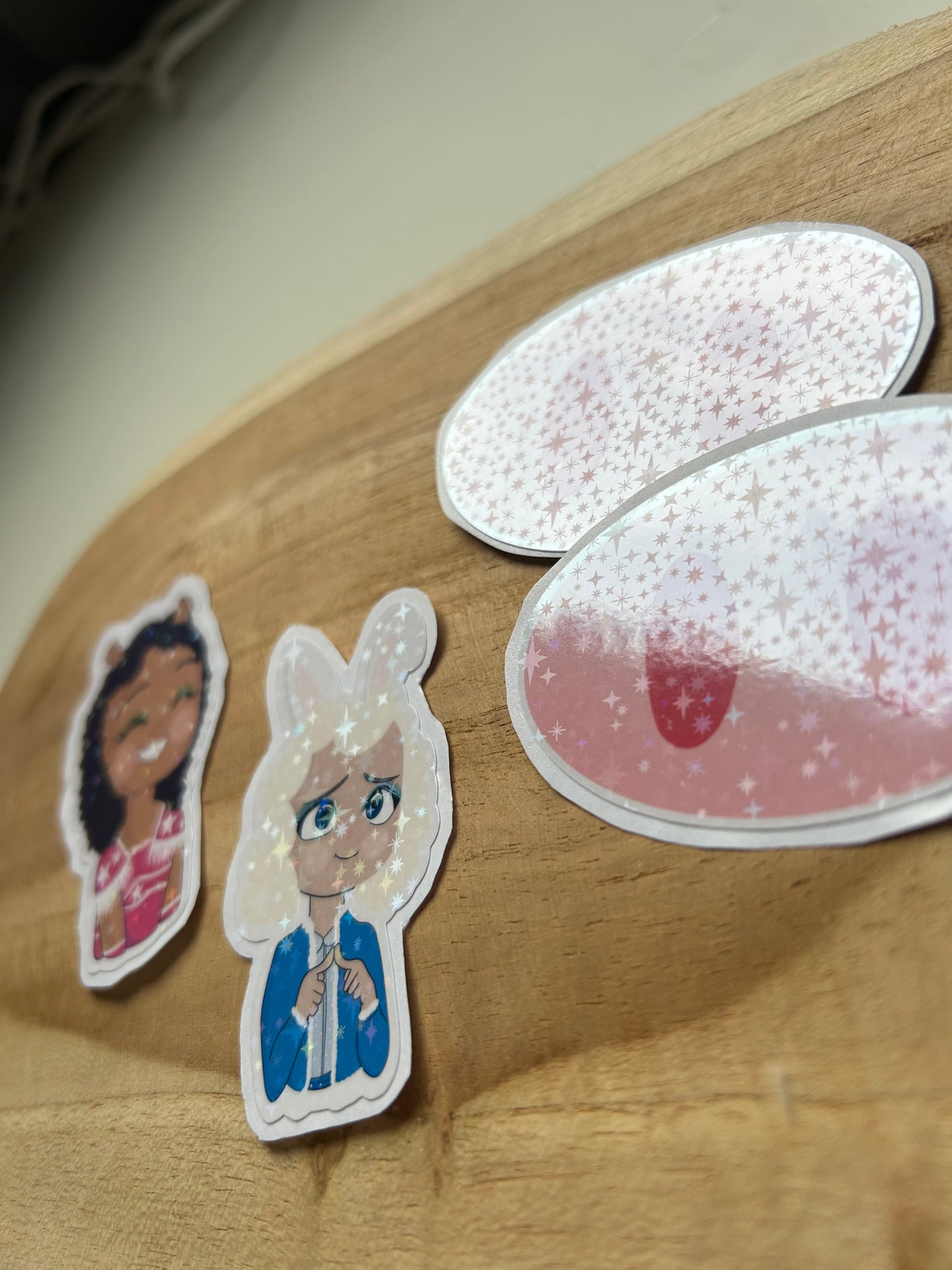 De 3 Biggetjes, Ganda & Pluisje - Weather & Waterproof Sticker