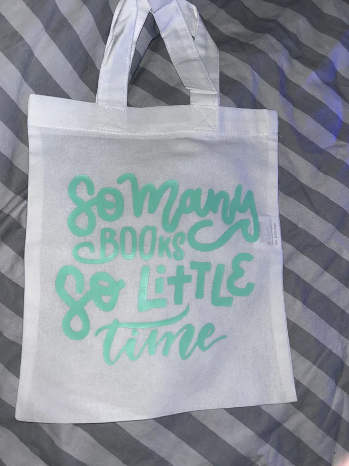 So Many Books, So Little Time Booksleeve || Mini Totebag (version 2)
