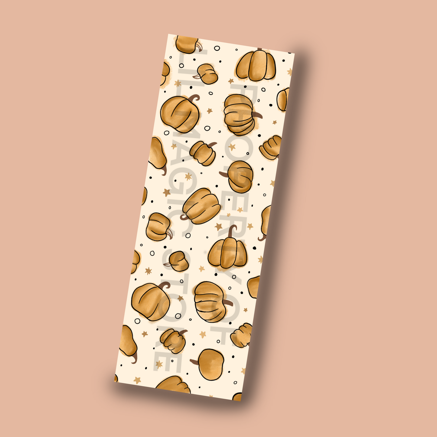 Spooky Bookmark Collection - Brown Pumpkin