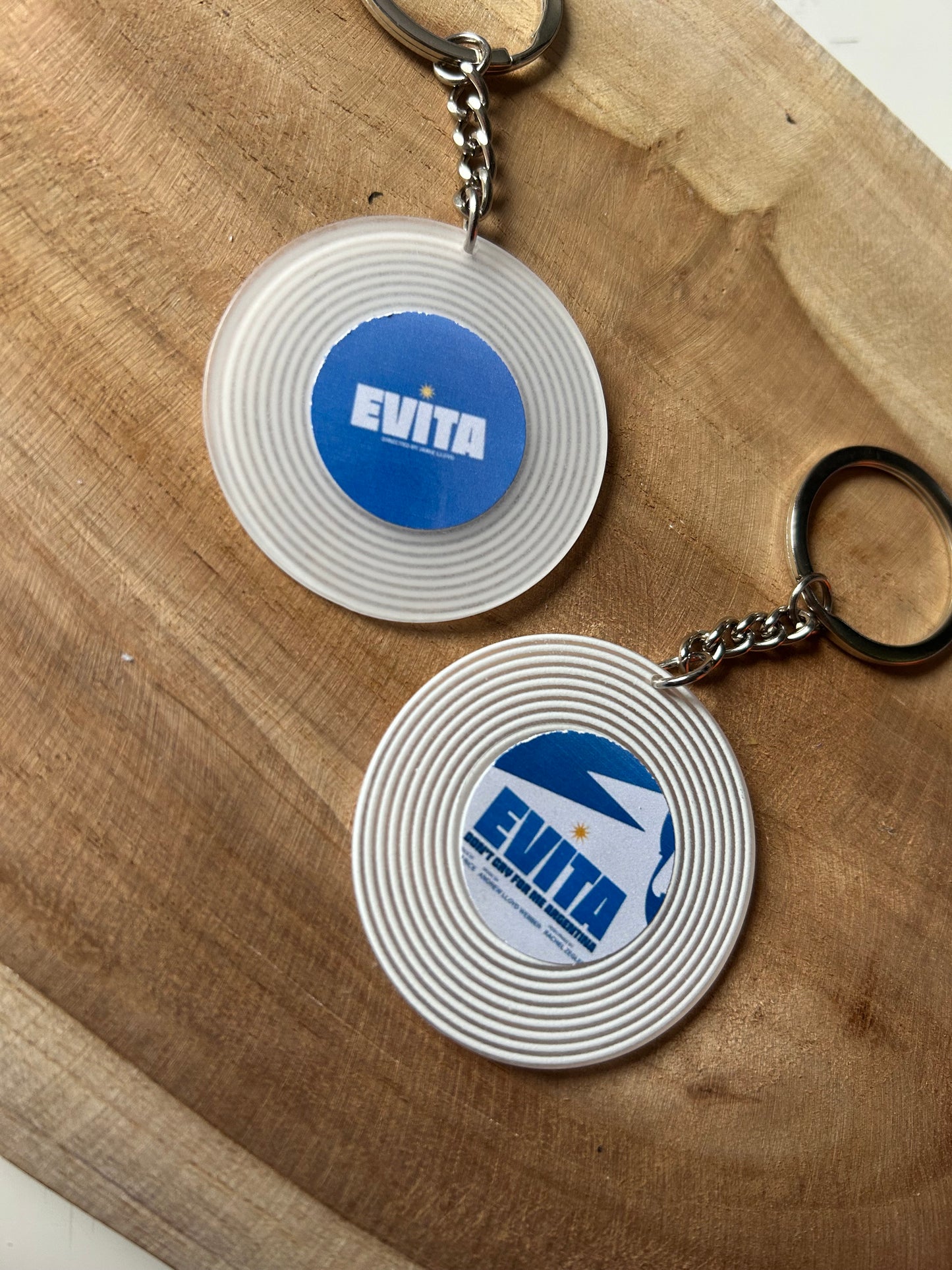 Evita || Luxury Vinyl Record Keychain