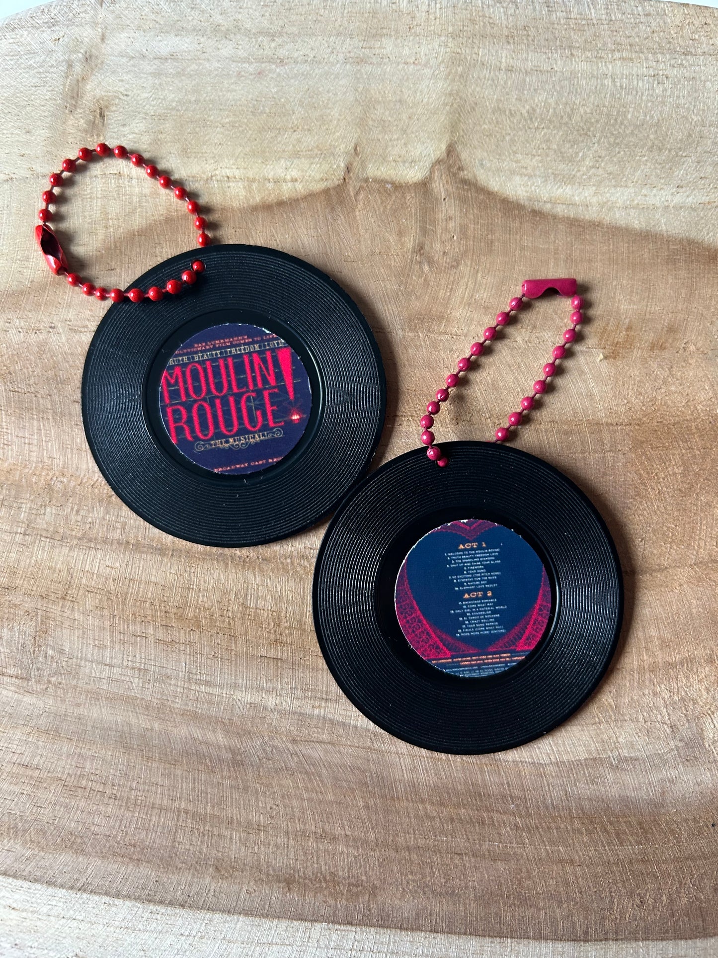 Moulin Rouge! the Musical|| Vinyl Record Keychain