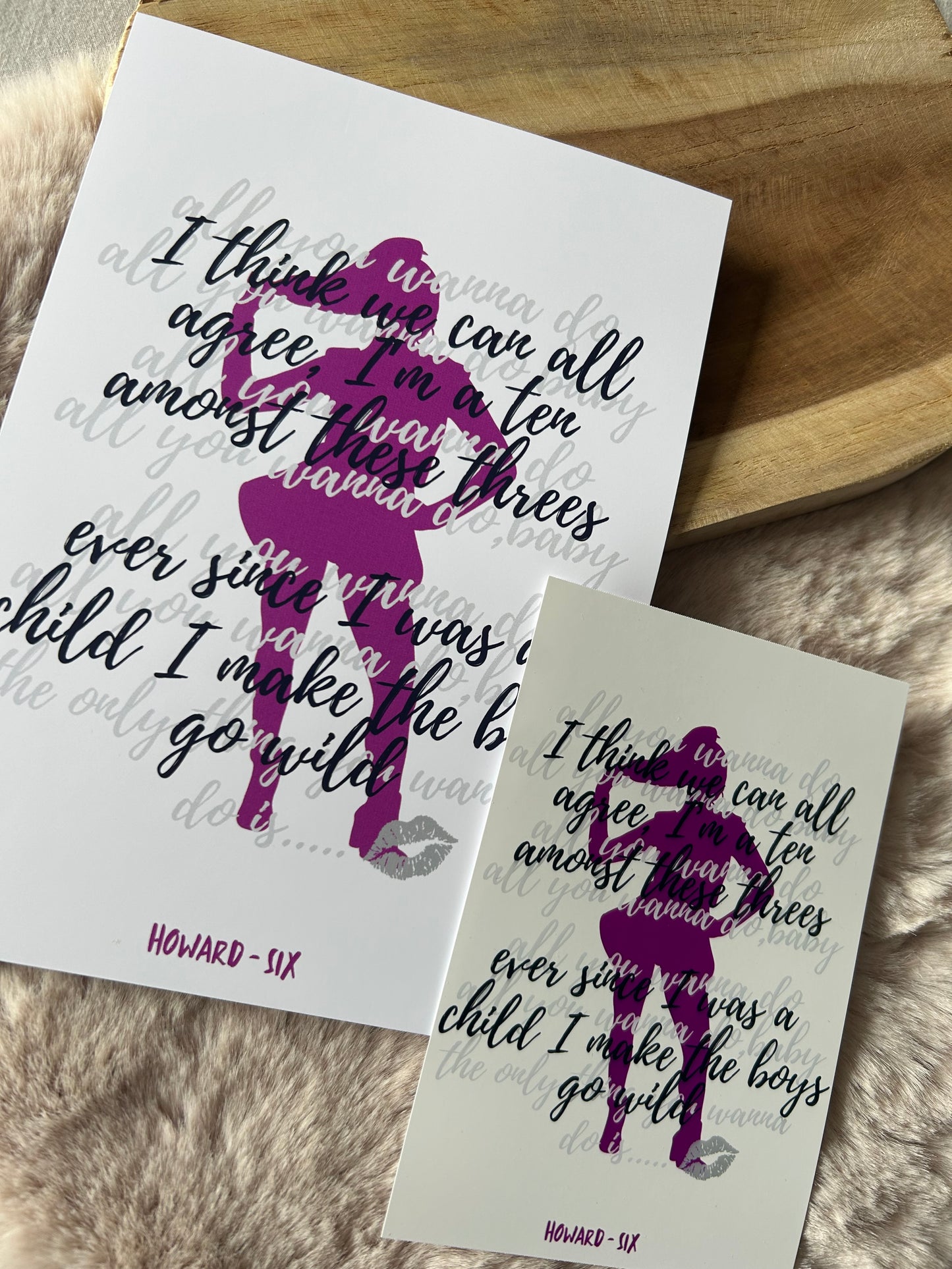 SIX the Musical || Musical Quote Poster
