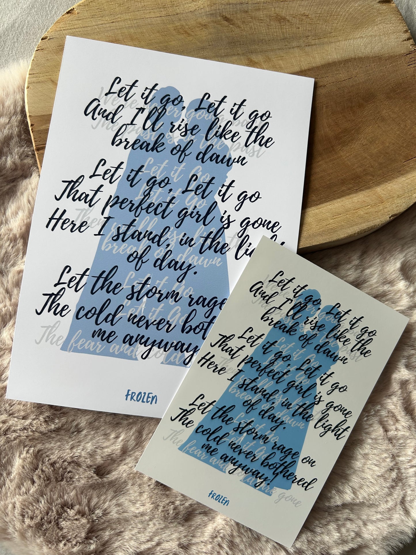 Frozen the Musical || Musical Quote Poster