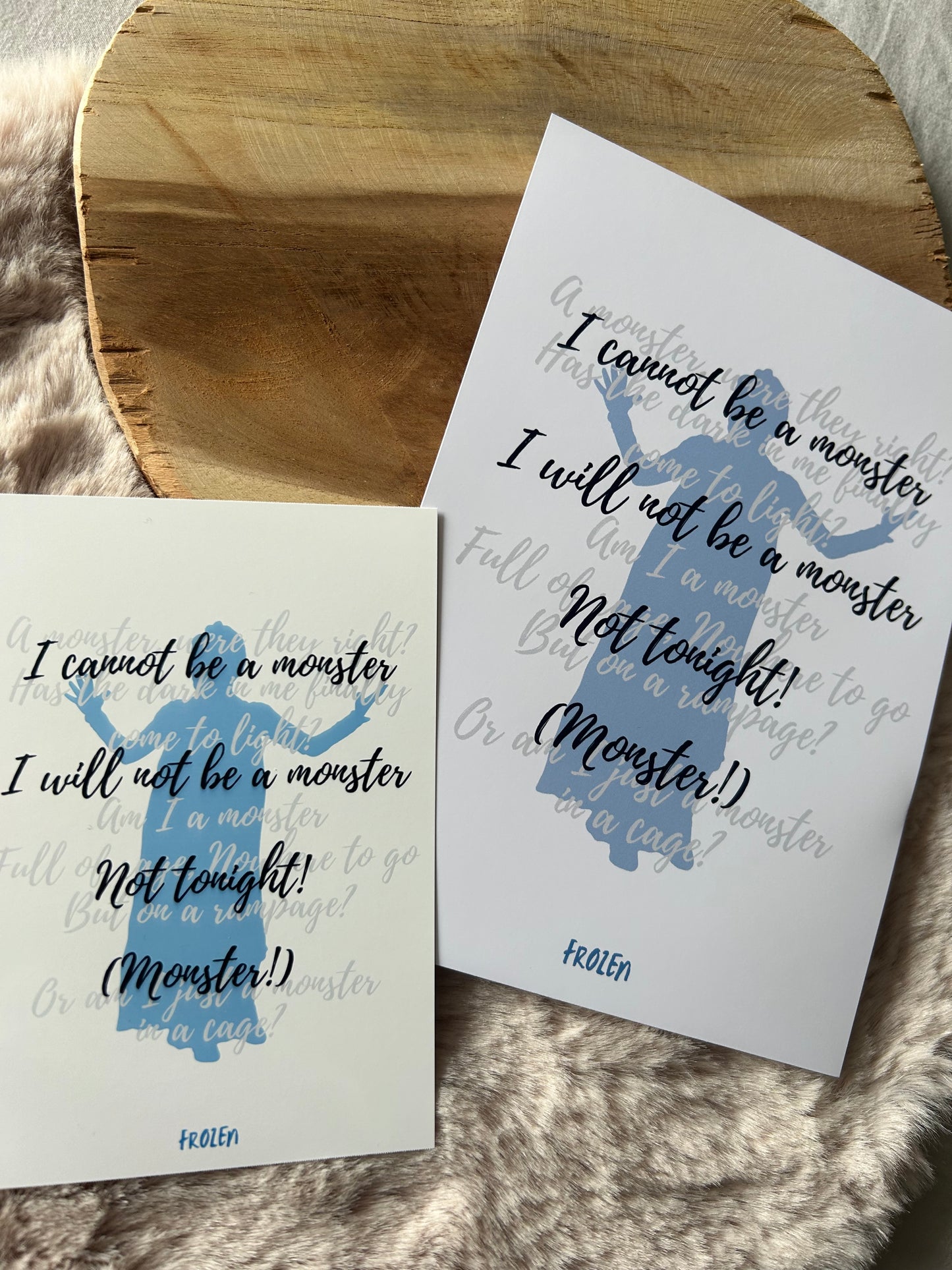 Frozen the Musical || Musical Quote Poster