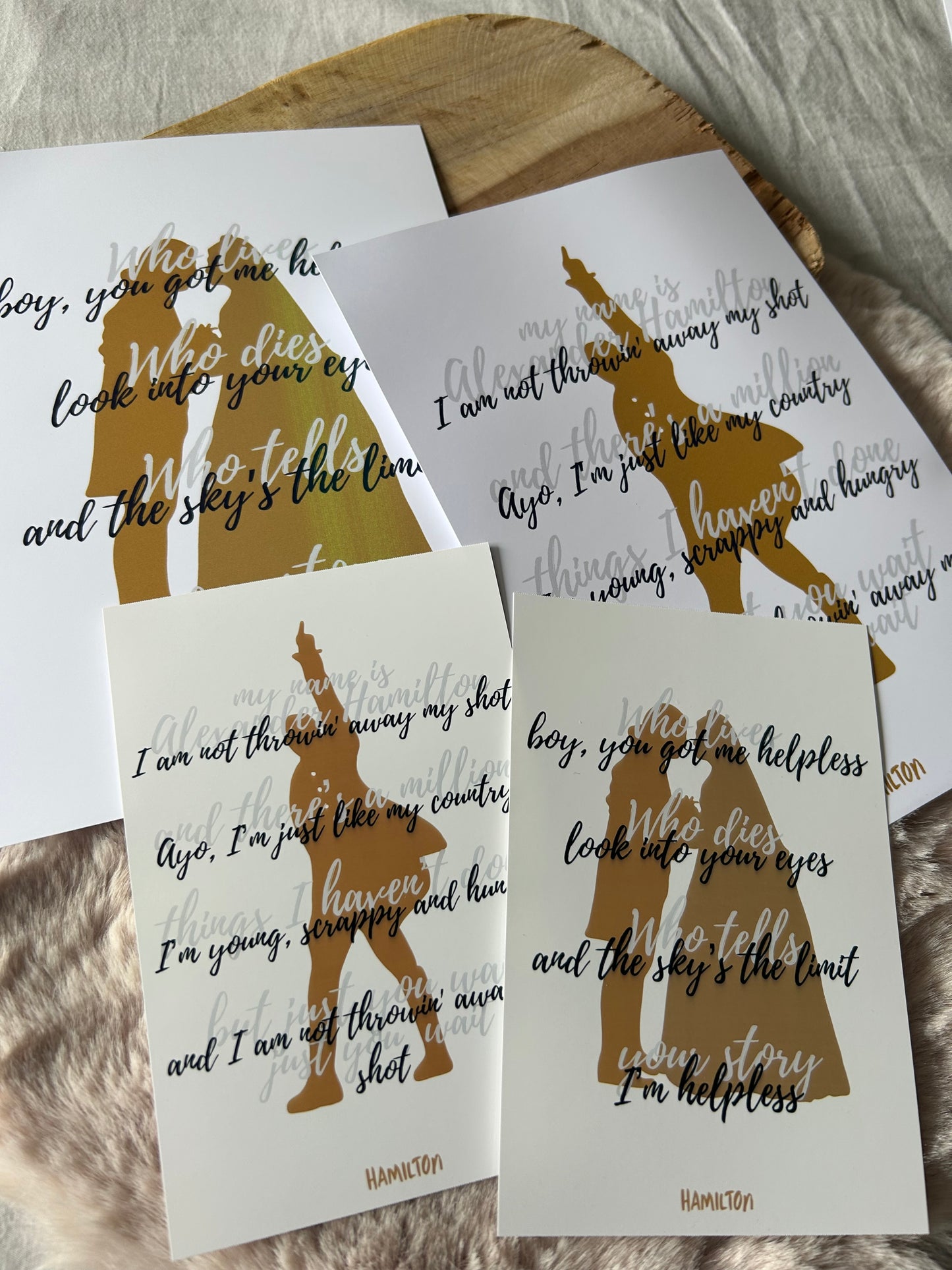 Hamilton the Musical || Musical Quote Poster