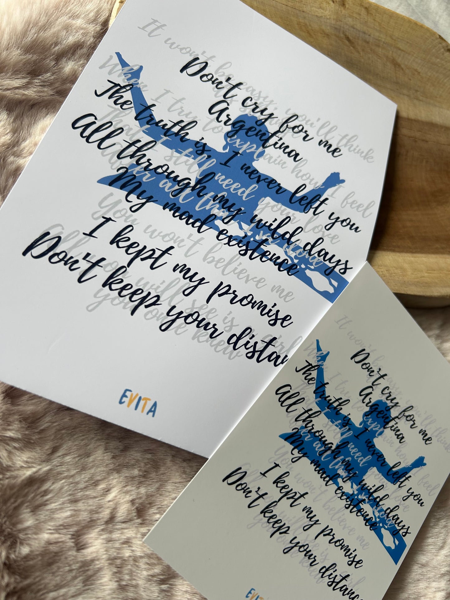 Evita || Musical Quote Poster