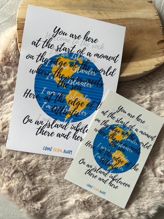 Come From Away || Musical Quote Poster