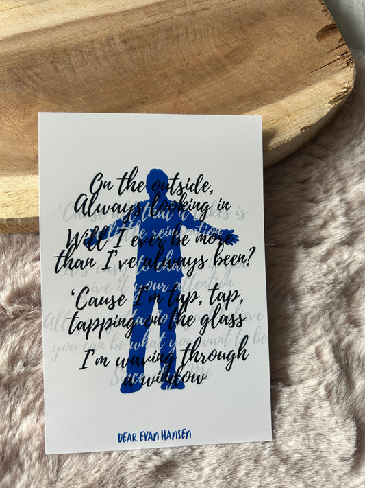 Dear Evan Hansen || Musical Quote Poster