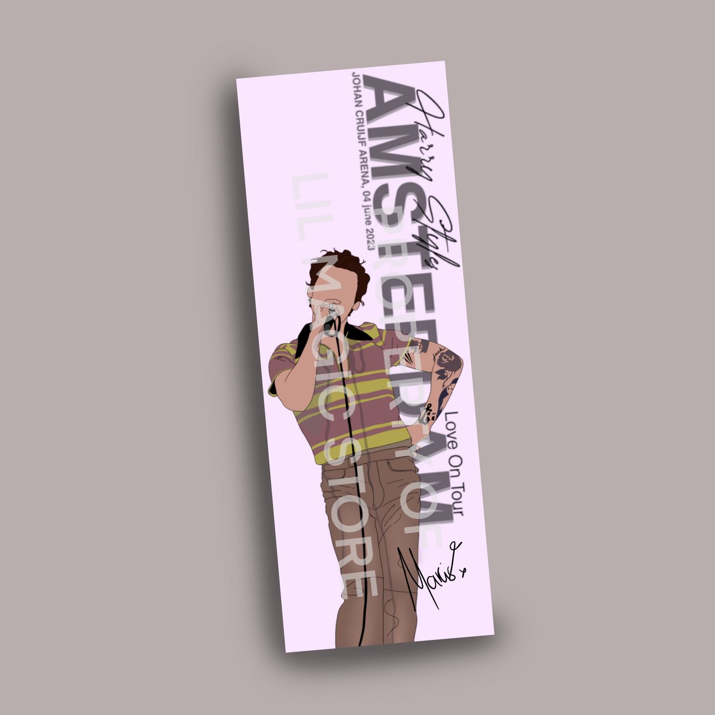 Harry Styles, LOT Amsterdam Handmade Bookmarks