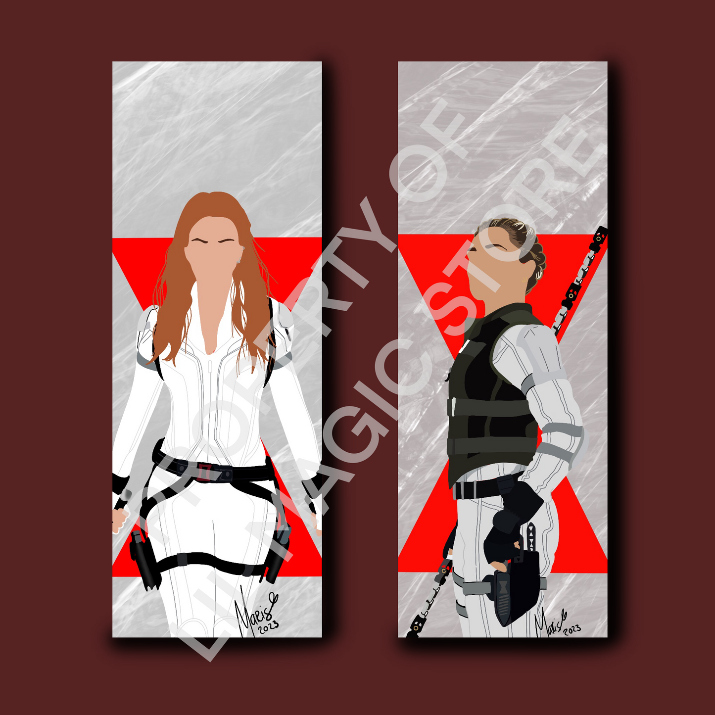 Black Widow Bookmarks || Yelena & Natasha