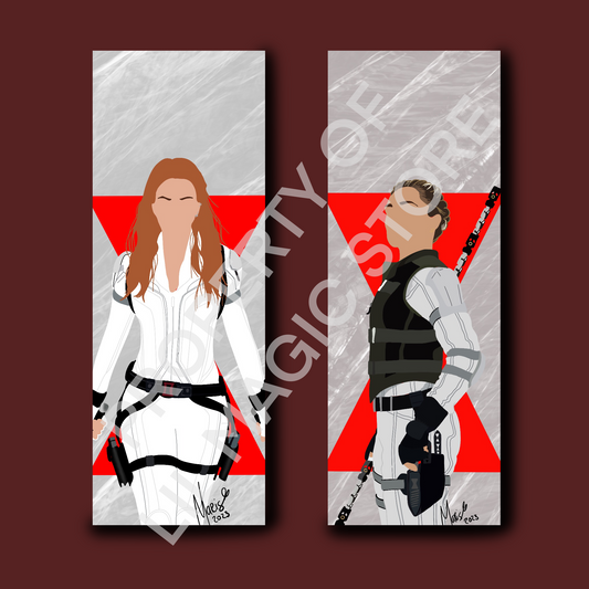 Black Widow Bookmarks || Yelena & Natasha