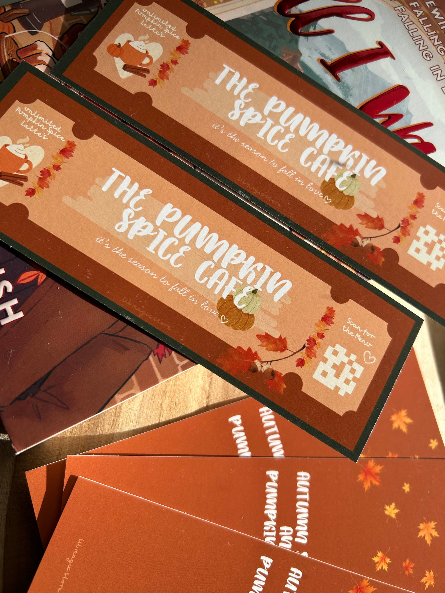 Pumpkin Spice Bookmark || Autumn Collection
