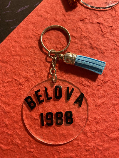 Black Widow Inspired Keychain || Romanoff & Belova