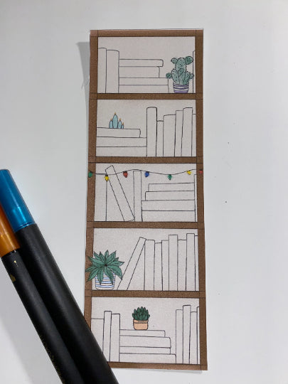 Fillable Bookmark || Bookshelf Bookmark