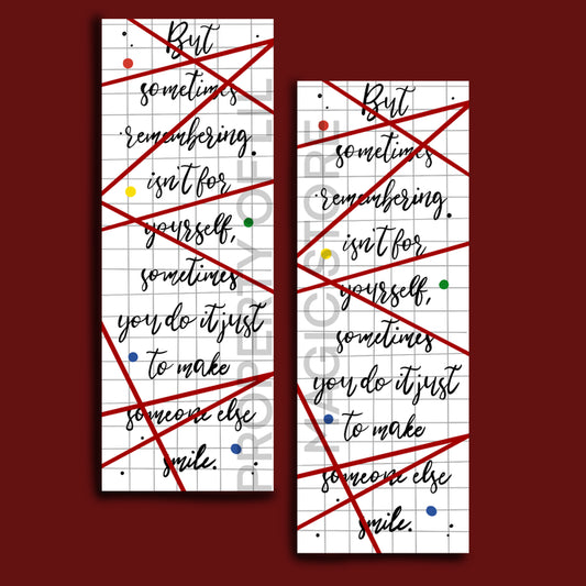 A Good Girl's Guide to Murder - Handmade Bookmark