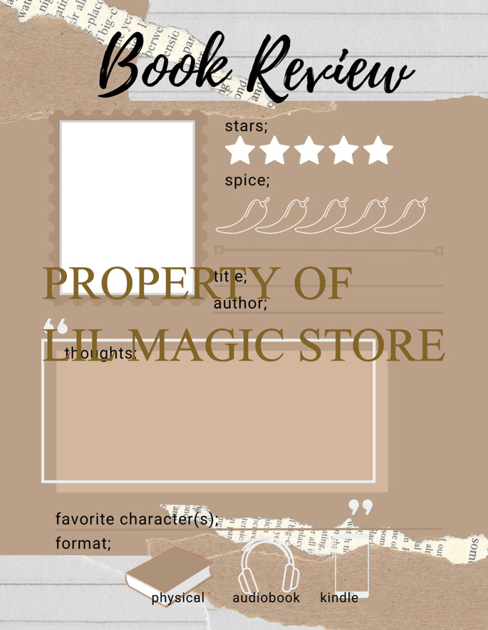 Book Review Notepad || Brown Notepad