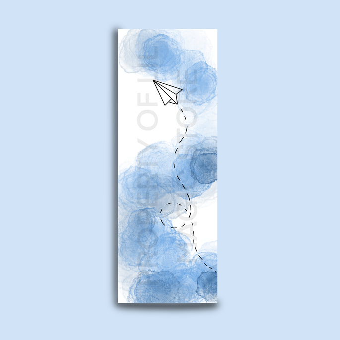 Paper Plane Bookmark - Handmade Bookmark
