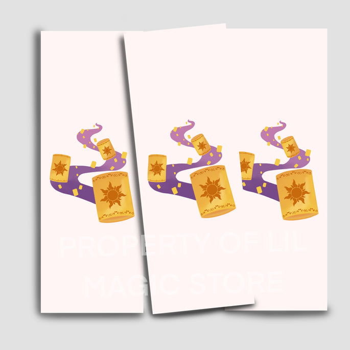 Tangled Bookmark White - Handmade Bookmark