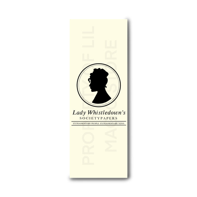 Bridgerton Inspired Bookmark