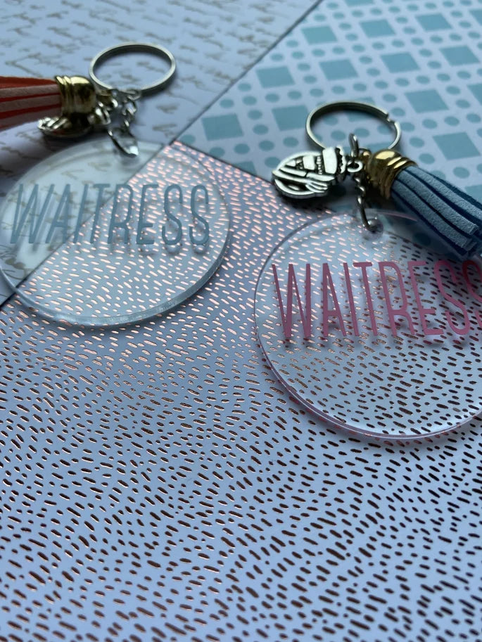 Waitress the Musical Keychain
