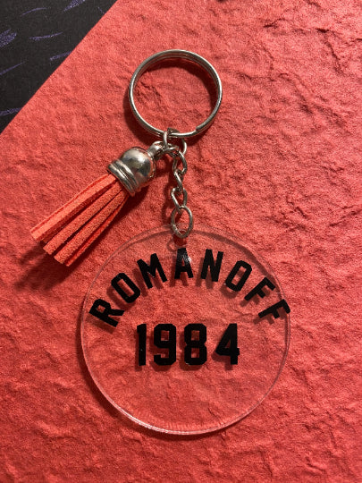 Black Widow Inspired Keychain || Romanoff & Belova