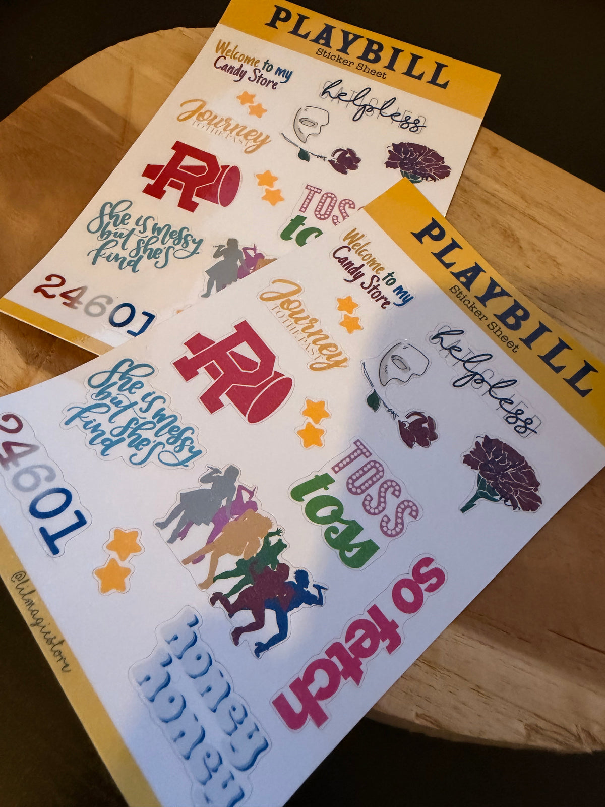 Playbill - The Musicals || Sticker Sheet