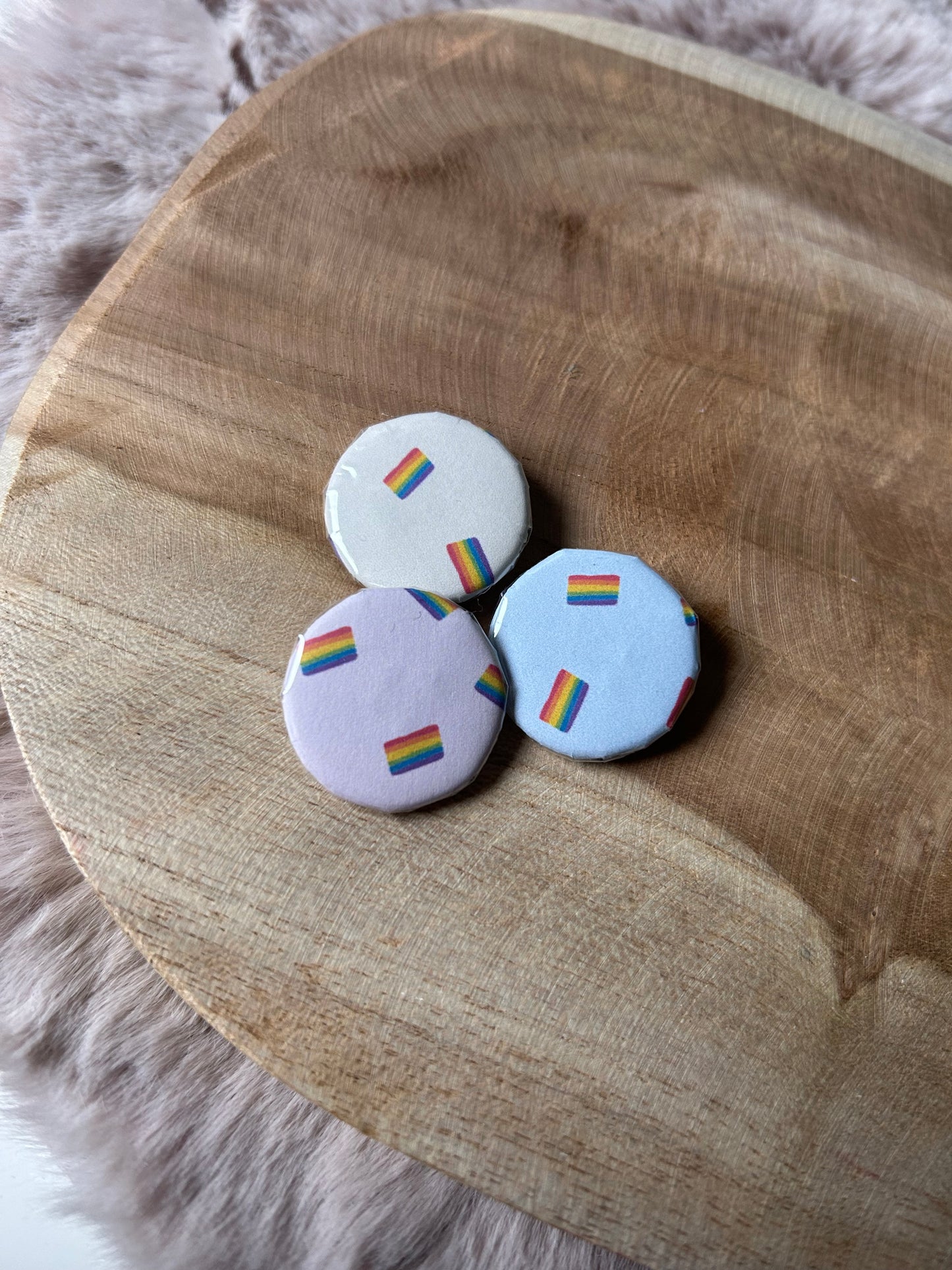 Rainbow Buttons || 37 & 25 mm