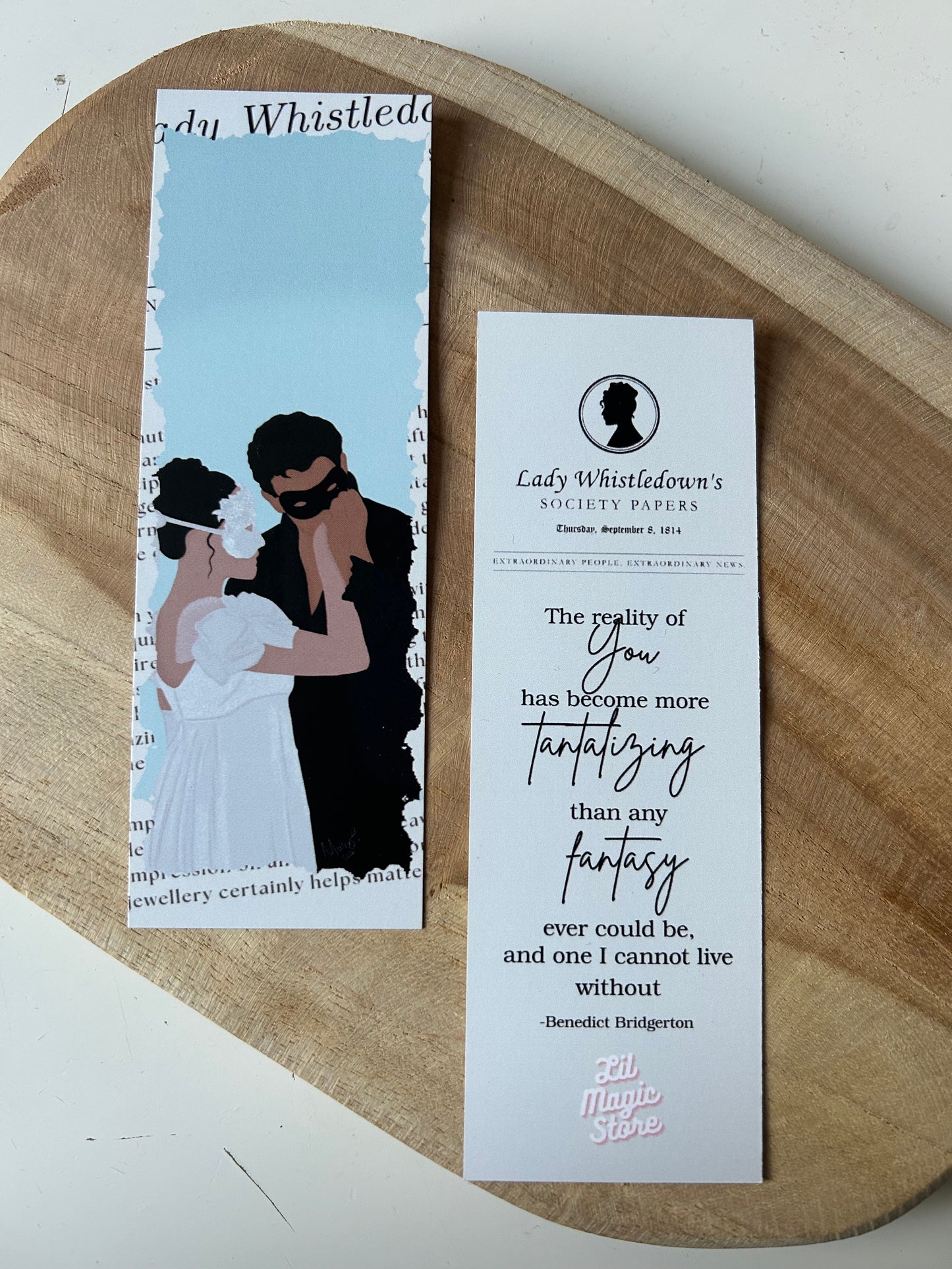 Dearest Gentle Reader || Bridgerton Bookmark Collection