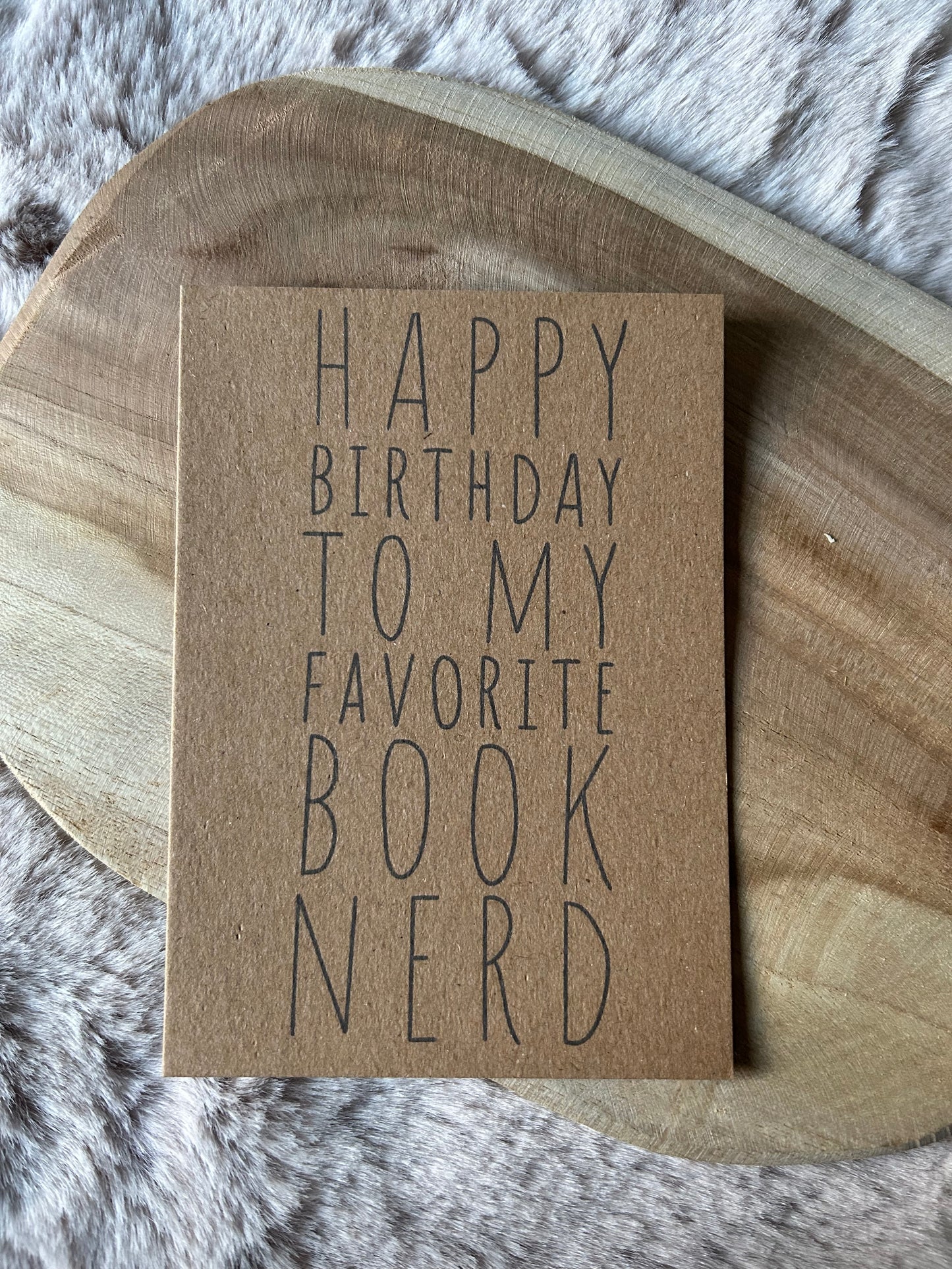 Happy Birthday to my favorite Book Nerd|| Quirky Greeting Card