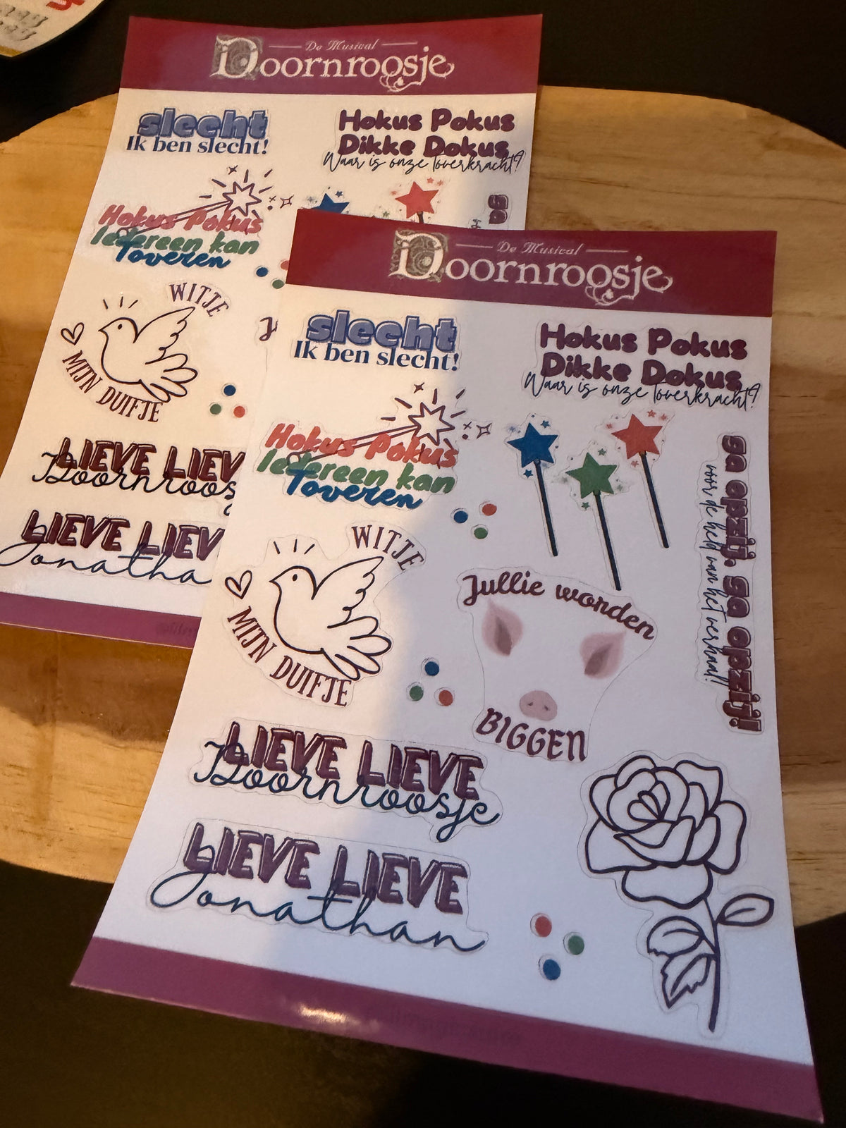 Doornroosje Sticker-Sheet || K3 Originals x Lil Magic Store Collectie