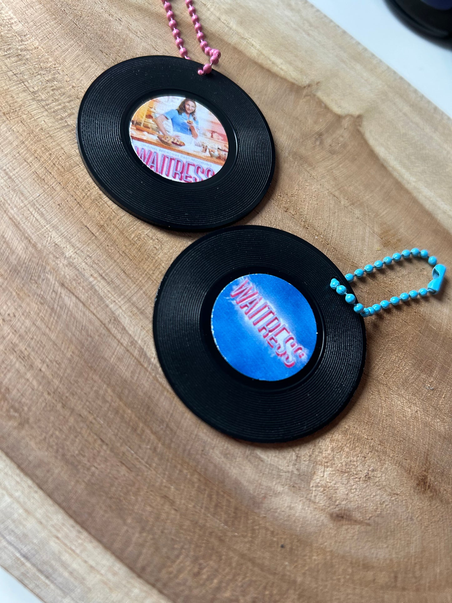 Waitress || Vinyl Record Keychain