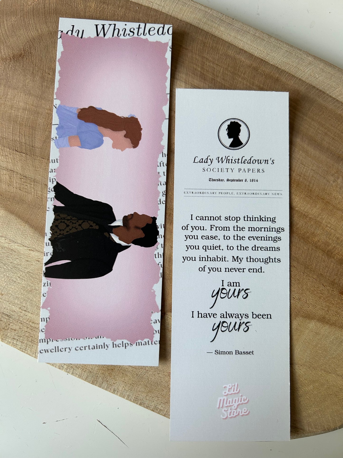 Dearest Gentle Reader || Bridgerton Bookmark Collection