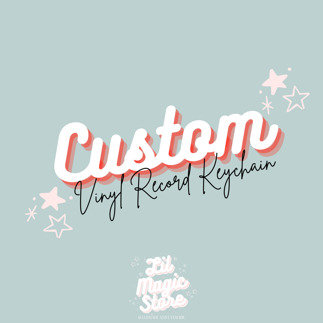 Custom Vinyl Record Keychain - Make it yourself!
