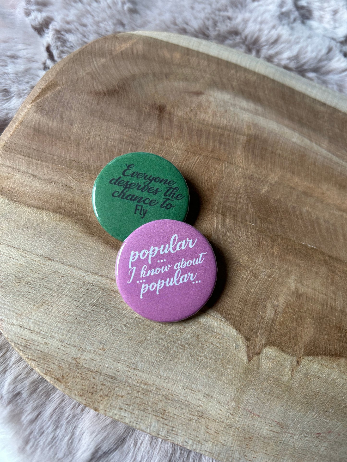 Elphaba & Glinda || Wicked Buttons