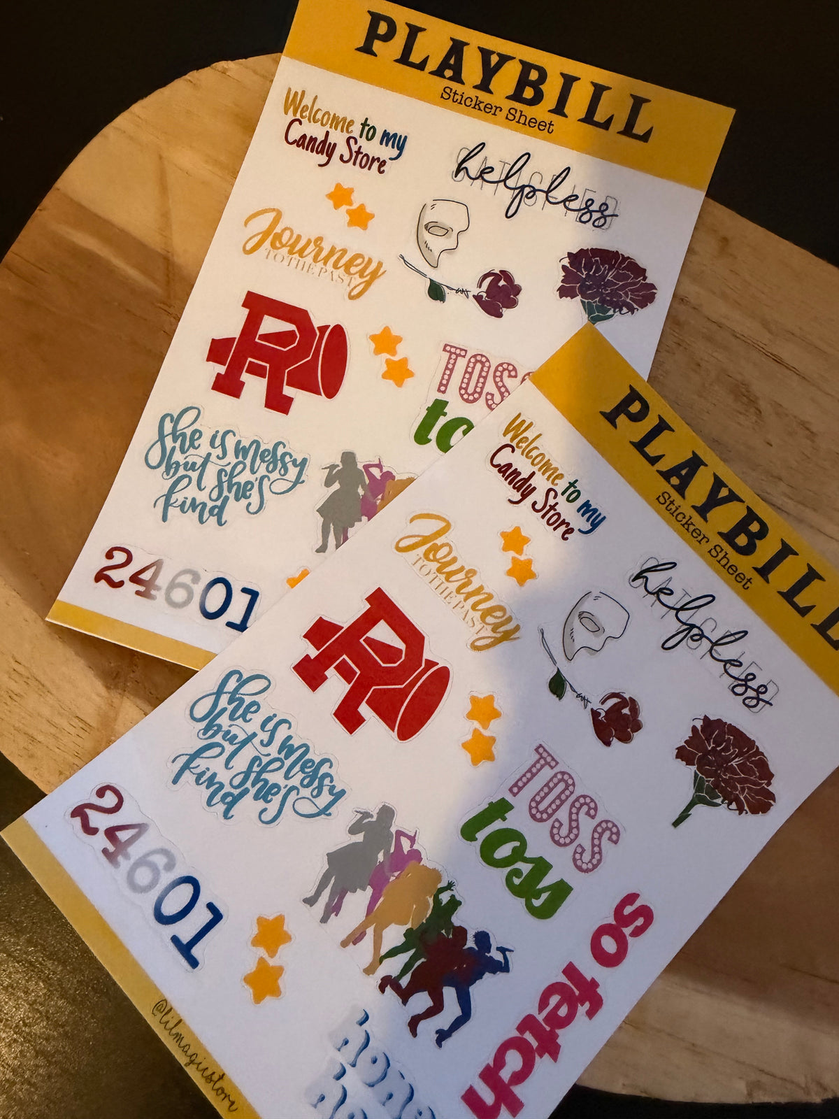 Playbill - The Musicals || Sticker Sheet