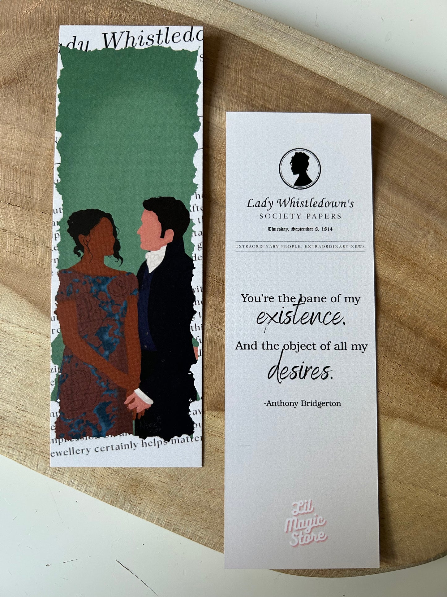Dearest Gentle Reader || Bridgerton Bookmark Collection