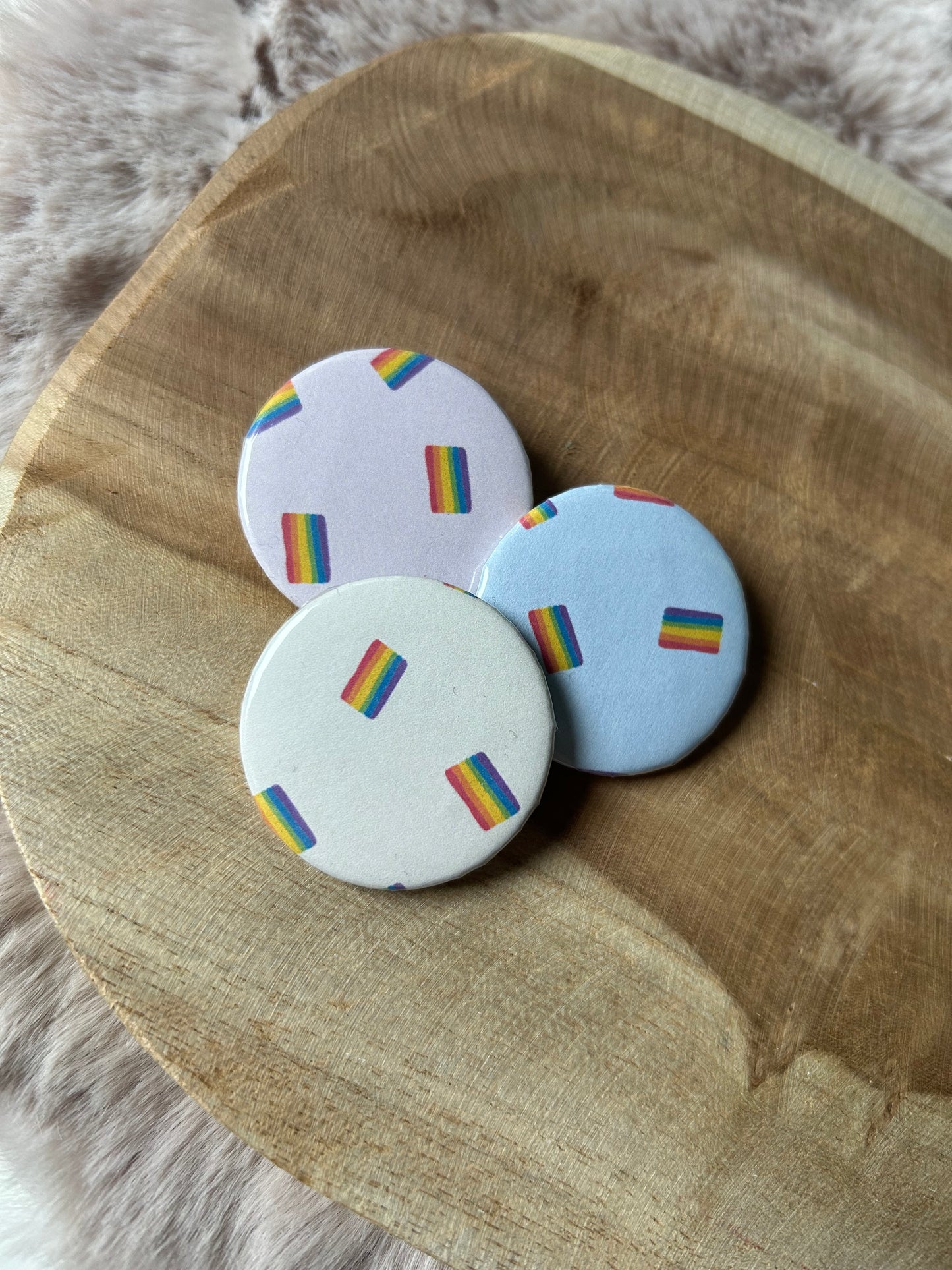 Rainbow Buttons || 37 & 25 mm