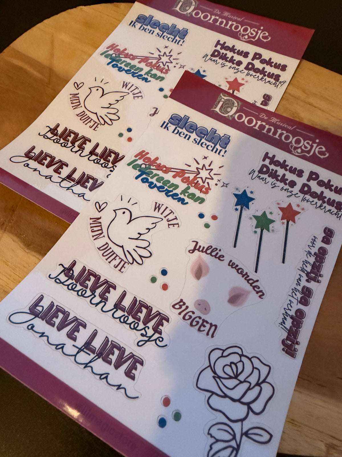 Doornroosje Sticker-Sheet || K3 Originals x Lil Magic Store Collectie
