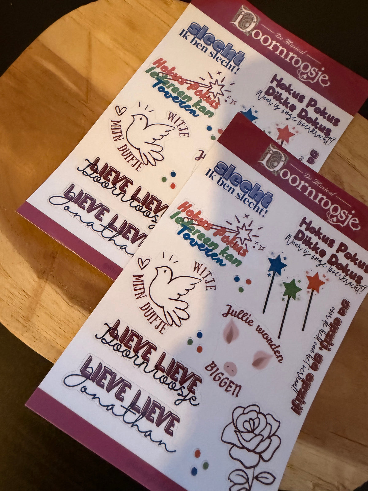 Doornroosje Sticker-Sheet || K3 Originals x Lil Magic Store Collectie