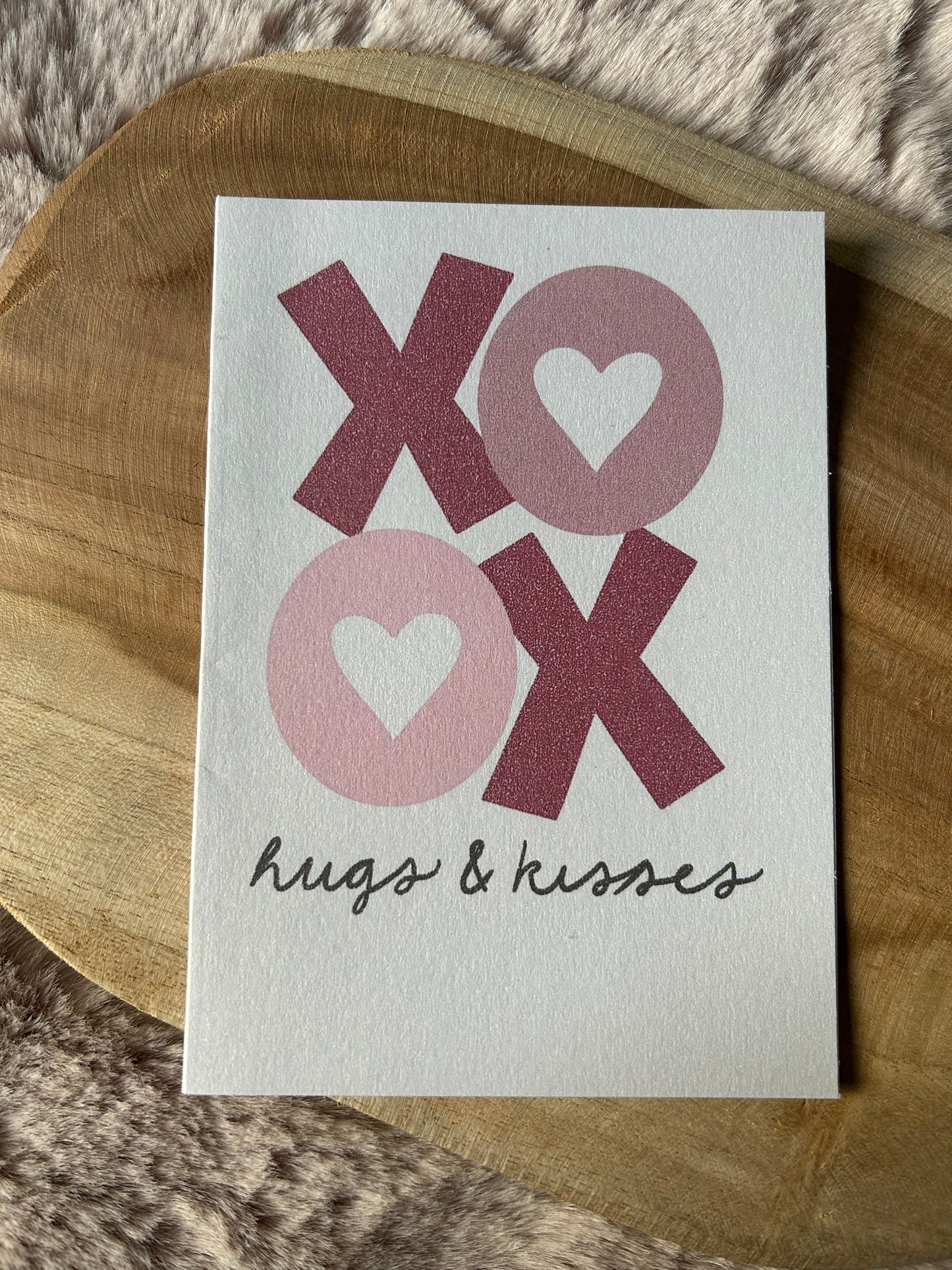 XOXO - Hugs and Kisses Valentine's Card || Quirky Cards