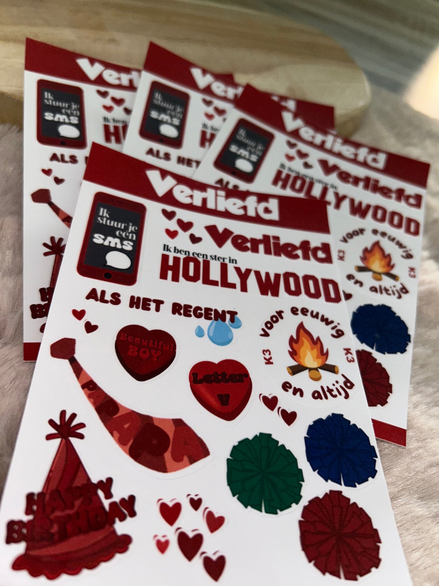 Verliefd Sticker-Sheet || K3 Originals x Lil Magic Store Collectie