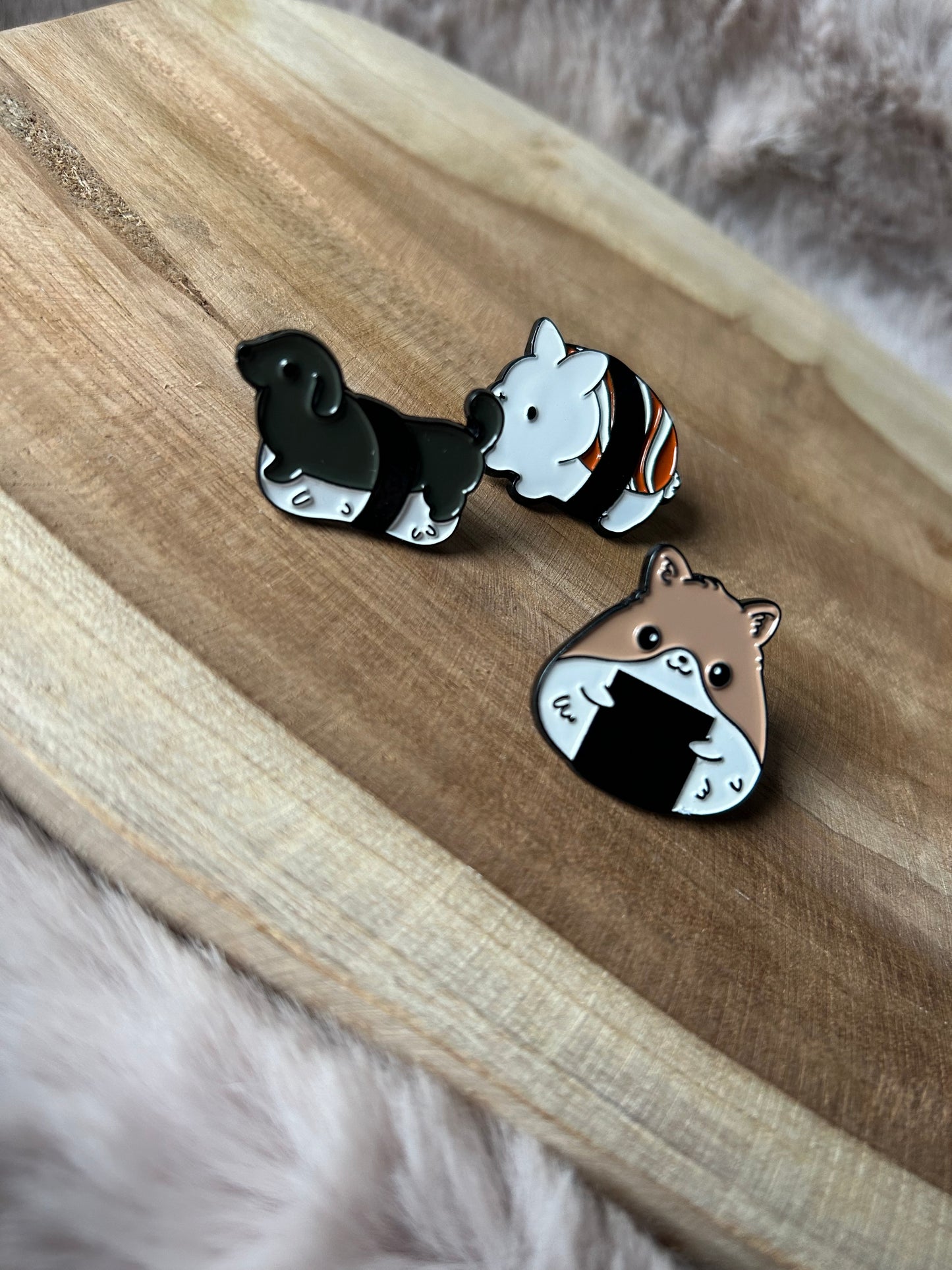 Sushi Animals || Animal Enamel Pin