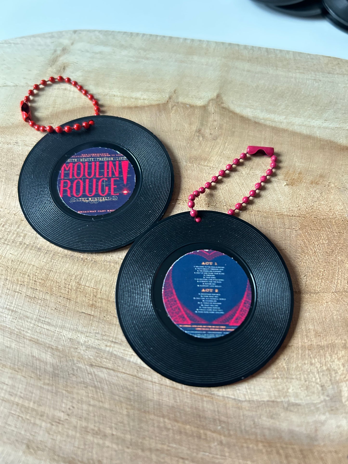 Moulin Rouge! the Musical|| Vinyl Record Keychain