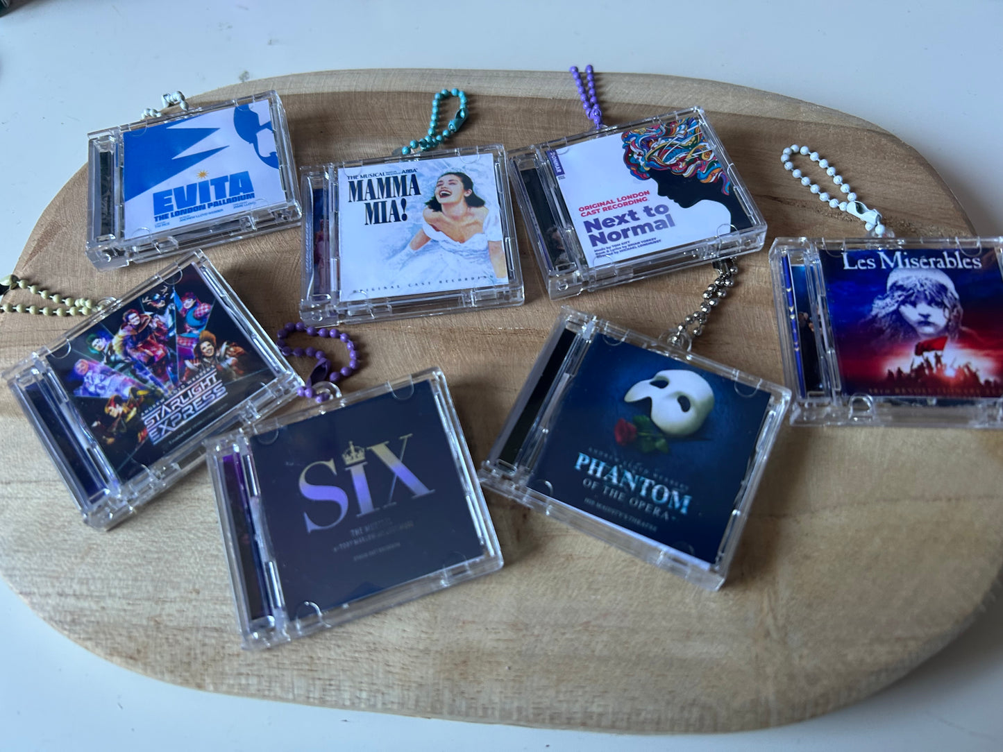 West End Musicals || Mini CD Keychain