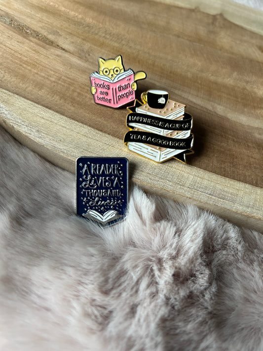 Bookish Enamel Pins Collection